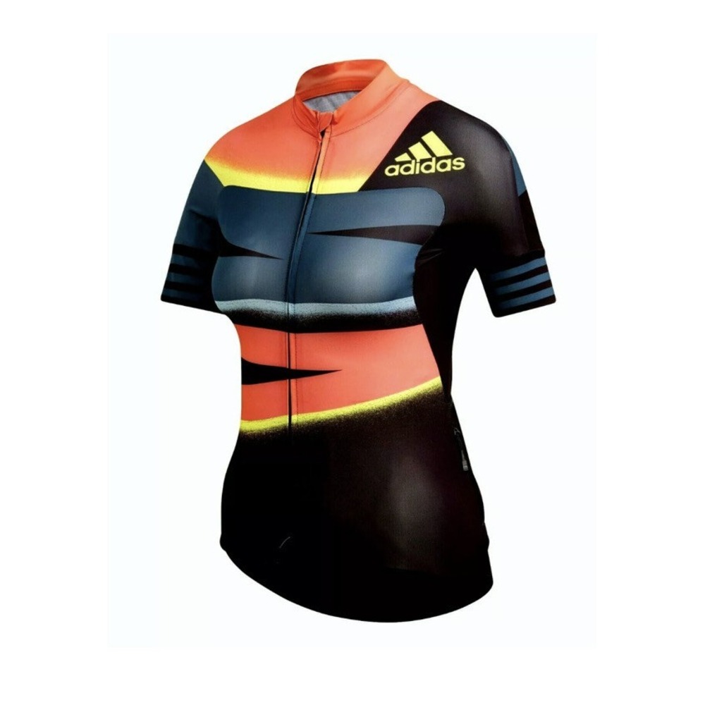 Adidas Women's Adistar Cycling Jersey FJ6600 biking shirt S Top Sz XS NWT $160